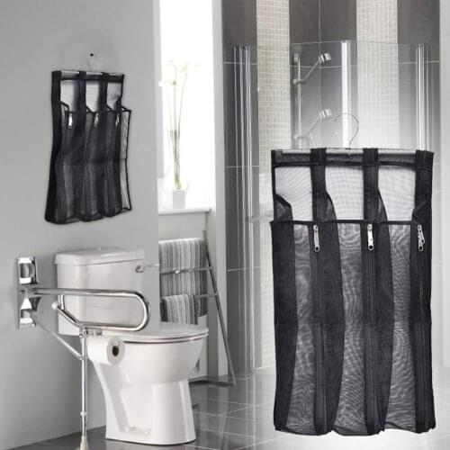 Wall Hanging Mesh Laundry Basket Underwear Socks Barrel Bucket Clothing Storage Bag Foldable Bathroom Laundry Sock Organer