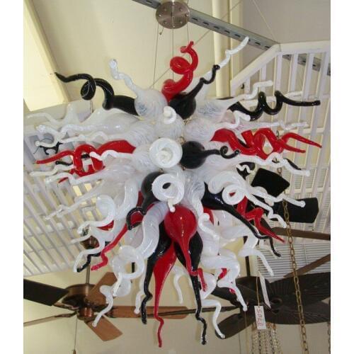 Cheap price Chihuly Style Murano Glass LED Handmade Blown GLass Chandelier light Fixture