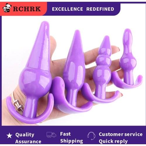 2021 New18 + Anal Beads 4PCS Plug Vaginal G spot Butt Stimulate Orgasm Massage Goods Adult Sex Toy Erotic SM Product For Couples