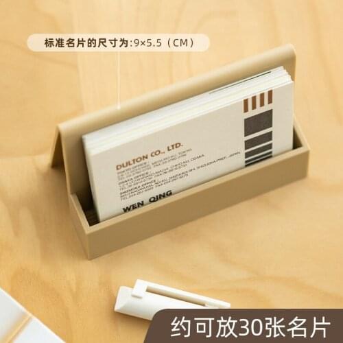 2021 New High-End Business Name Card Holder Display Stand Rack Desktop Table Organizer 5 Colors Memo Clip Holder