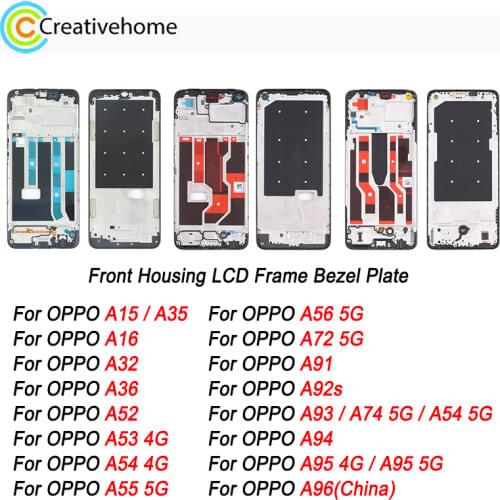 Front Housing LCD Frame Bezel Plate for OPPO A53 CPH2127, for OPPO A53 CPH2127, for OPPO A55 5G PEMM00