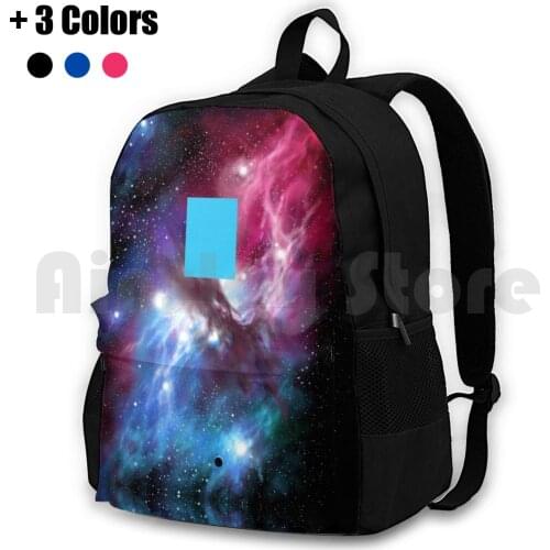 Like Zima Blue Outdoor Hiking Backpack Waterproof Camping Travel Love Death Robots Zima Abstract Space Sky Cool Cosmos