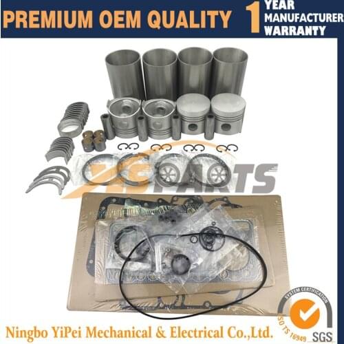 Overhaul Rebuild Kit for Kubota V1702 V1702B Bobcat 743 733 Engine 4 Cylinders