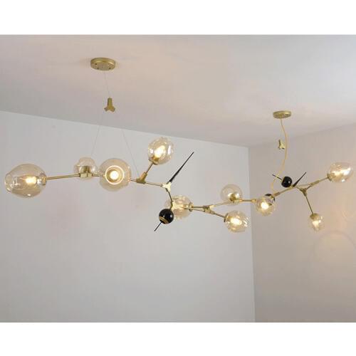 Modern Glass Molecular Junctio Pendant Light Nordic E27 Pendant Lamps Dining Room Kitchen Hanging Lamps Home Lighting F014