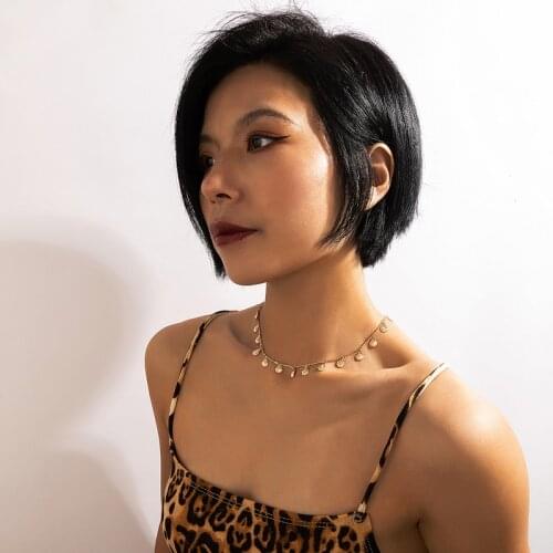 Tocona Bohemian Shell Chain Choker Necklace for Women Gold Color Alloy Metal Tassel Party Jewelry Collar Accessories 17808