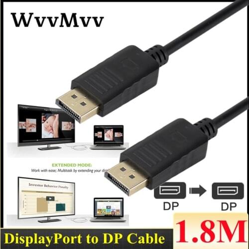 High Premium HD Displayport Video Audio Cable DP Male to Male DP Cable 1.8m 3m 5m 1080P DP Cable for HDTV Projector Display