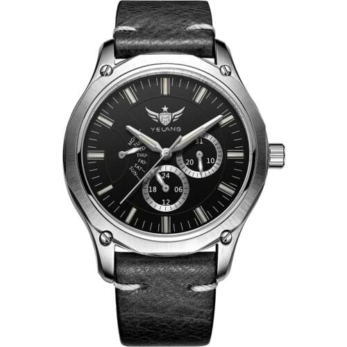 YELANG Men's Watch With Leather Strap