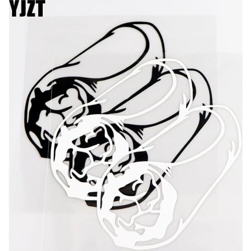 YJZT 14.5×14.5CM Exquisite Vinyl Decals Burrito Funny Car Stickers Window Art Decor Black / Silver 10A-0748