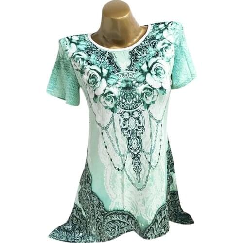 Women O-neck Pleated Tshirt Plus Size Short Sleeve Casual Loose Tshirt Top Fashion Women Tunic Shirt Camiseta Mujer Verano#PY