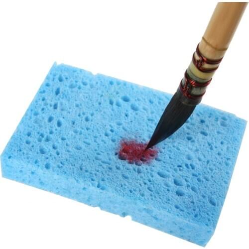 1pc 8*5.5cm Watercolor Water absorbent Sponge For Watercolor/Gouache/Acrylic Painting Cleaning Tool Art Supplies