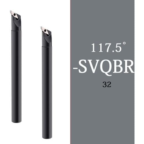 1PCS Lathe Cutting Shank S32T-SVQBR16 S32T-SVQBL16 SVQBR16 SVQBL16 SVQBR High Quality Carbide Turning Tool CNC Machine Holder