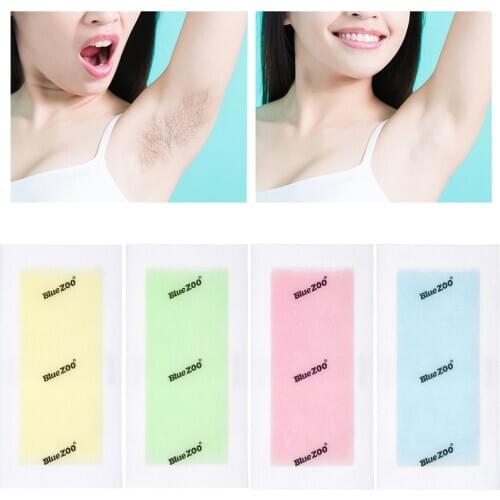 10 Strips Hair Removal Waxing Strips for Face Legs Underarms Brazilian Bikini Hair Removal Wax Strips Underarm Wax Strip Paper