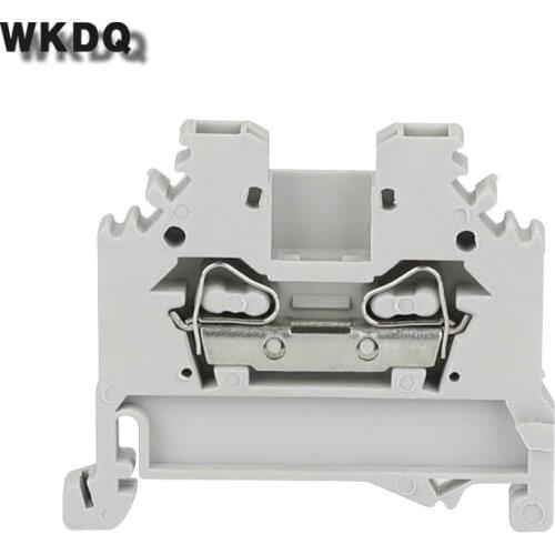 10pcs 280-101 Wire Conductors Din Rail Wiring Universal Spring Clamp Terminal Block 2-Condutor Connectors 32A Side entry