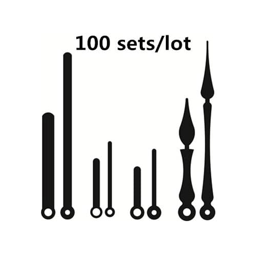 100 Sets variety of styles Metal Clock Needles DIY Wall Clock pointer Mechanism parts Hour/Minute hands repair Replace Kits