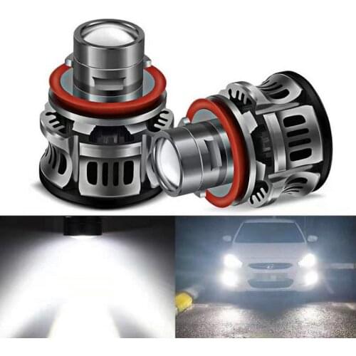 15000LM H8 H9 H7 LED Project Headlight Car Lamp H11 9005 HB3 HB4 9006 LED Bulb Projector Lens Devil Angel Eyes Fog Light 6500K
