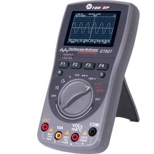 2 In 1 Intelligent Digital Storage Oscilloscope One Key Auto Oscilloscop Tester Multimeter 40mhz 200msps/s 6000counts True Rms