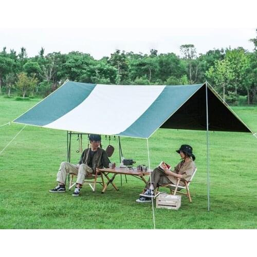 210T PU Beach Tent Canopy Outdoor Rainproof Sunshade Vinyl Sun Shed Camping Pergola Tent Accessories