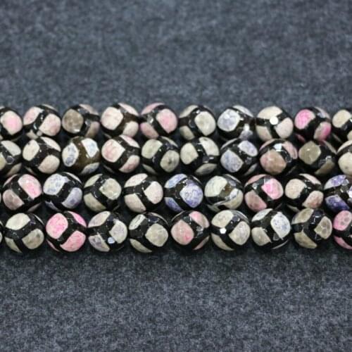 38pcs/strand) A String, TOP Quality ! Rainbow Handmade Loose Spacer Round Natural Stone Beads Bracelet DIY Jewelry Making