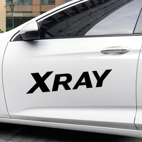 4PCS Car Vinyl Brand Letters Trim Sport Decals Auto Whole Body Decor Reflective Stickers For Lada Xray Car Accessories Styling