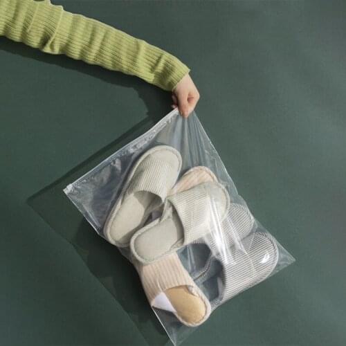 5pcs/lot Shoes Cotton Slipper Storage Bag Transparent Cookie Packaging Bags Zipper Mould Proof Drying Biscuit Bag Candy Bags