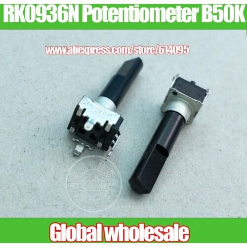 8pcs RK0936N 09-type Vertical Single Potentiometer B50K / Handle Length 28MMF