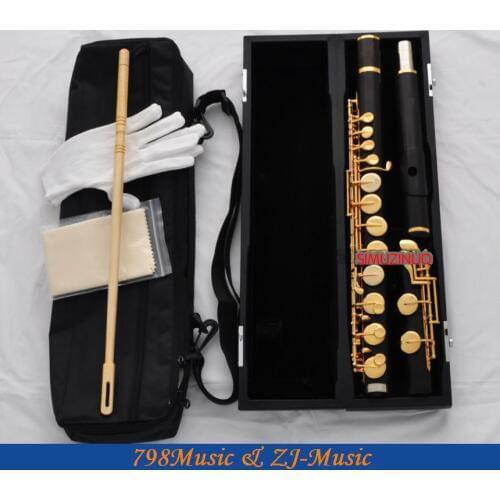 ALTO Flute-Silver Plated-African Blackwood Grenadilla-G Key-Gold Plated