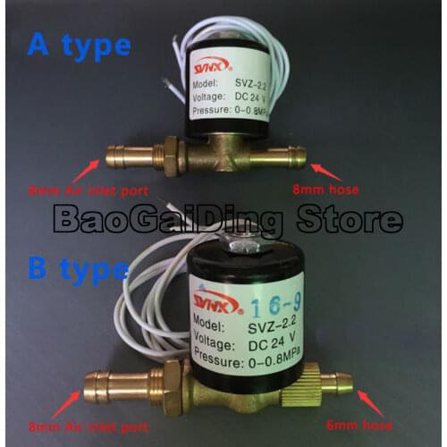 VZCT Argon Arc Welding Machine Wire Feeding Machine SVZ-1.5 SVZ-2.2 SVZ-2.5 SVZ-3.5 SVZ-5 Two Position Two Way Solenoid Valve