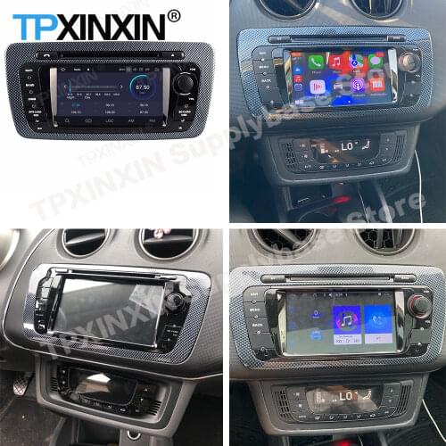 64G Car Radio 2 Din Stereo Receiver Android10.0 For SEAT IBIZA 2009 2010 2011 2012 2013 GPS Multimedia Player Recorder Head Unit