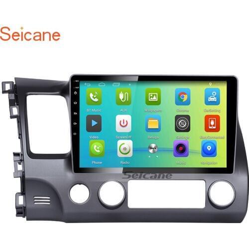 Seicane 10.1 inch Android 6.0 car Radio Bluetooth WIFI GPS system for 2006 2007 2008 2009 2010 2011Honda Civic Multimedia Player