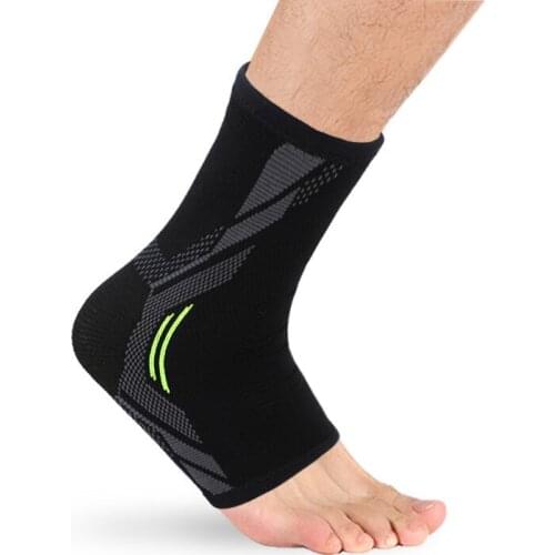 1 Piece Unisex Nylon Sports Ankle Brace Breathable Pressure Ankle Support Protection Football Basketball Protective Gear