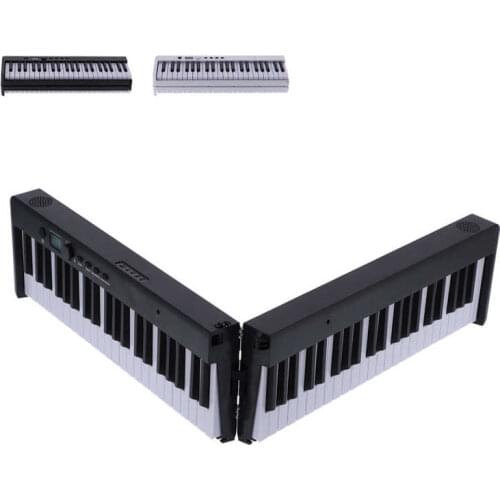 Electronic Music Keyboard electric keyboard 88 Key Portable Keyboard Piano Foldable Electronic LCD Display Wireless Connection