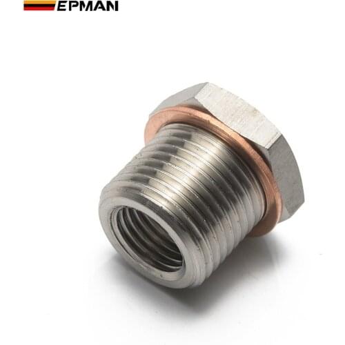 EPMAN Racing Exhaust O2 Oxygen Sensor Spacer Reducer Adapter M18 x 1.5mm to M12 x 1.25mm Thread Exhaust EPCGQ95