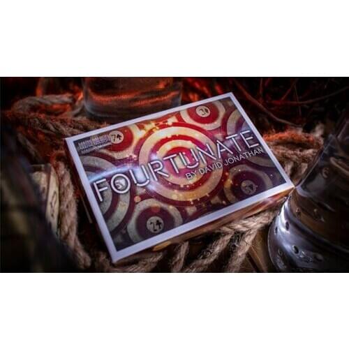 Fourtunate (Gimmicks and Online Instructions) by David Jonathan and Mark Mason Close up Magic Tricks Illusions Card Magic Fun