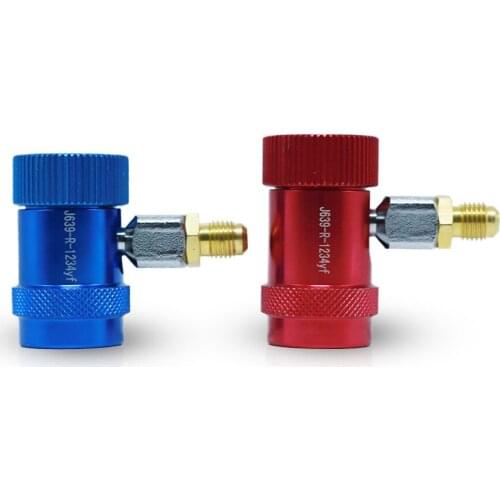 Refrigerant meter high and low pressure adjustable quick connector for automobile air conditioner, charging valve and refrigerat