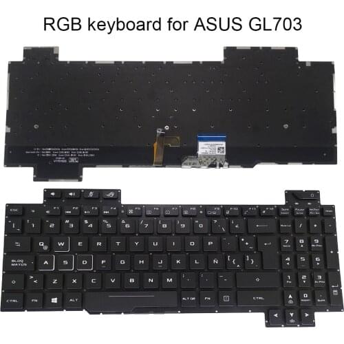 Latin backlight keyboard for Asus ROG Strix GL703 GL703G GL703GS GL703GM EE049 Spain LA notebook replacement keyboards backlit