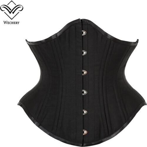 Lace Up Waist Trainer Control Cinchers Women Wide Girdle Back Support Steel Boned Underbust Corset Tops Slimming Reducing Belts