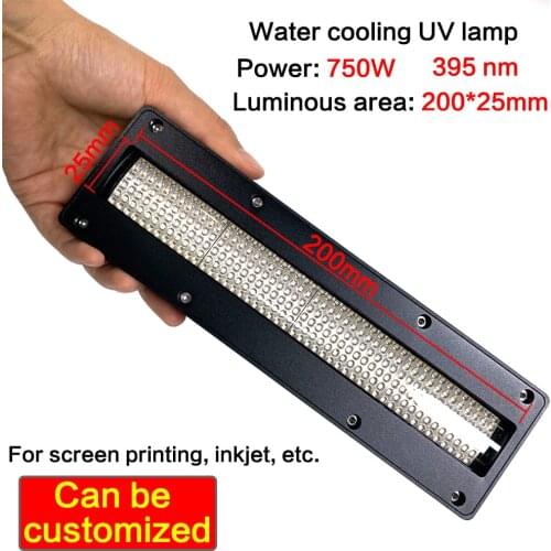 UVLED Curing Lamp For Konica 1024 /Ricoh G5 G6 Print Head Screen Printing Business Card Ink Fast Drying UVLED Water-Cooled Light
