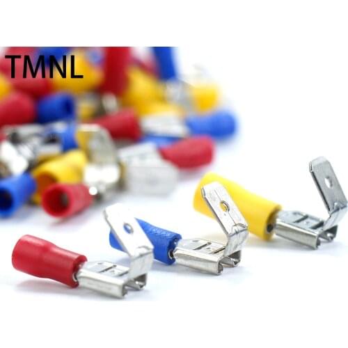 Shovel connector wire crimped cold press plug spring pluggable terminal piece fast Electrical pressing Cable Crimp Spade Lug