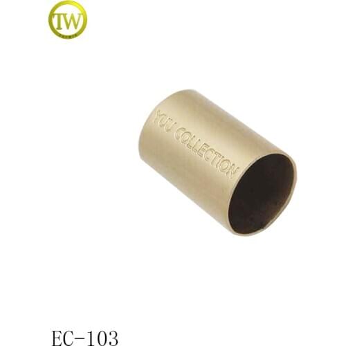 Misty gold color Zinc Alloy metal fashion drawstring cord end