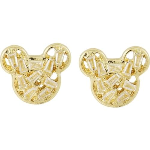 Fashion Women Accessories Personality Earrings crystal Hollow Small Cute Versatile Earrings For Women Jewelry wholesale