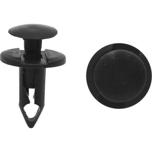 Uxcell 100 Pcs Plastic Rivets Car Bumper Fender Retainer Push Type Fastener Clips 8mm