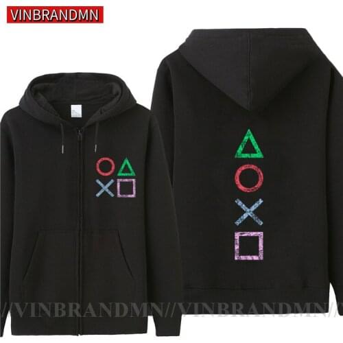 PS5 Play Station Controller PS1 PS2 PS3 PS4 Game Hoodies Fashion Mens Fleece Zipper Jackets Cardigans Hooded Sweatshirts Hoodie