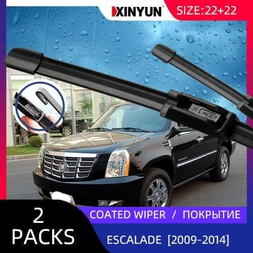 Coated wiper Front Wiper Blades For Cadillac Escalade 2009 - 2014 Windshield Windscreen Front Window 22"+22"