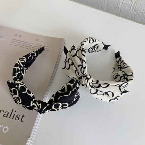 Bowknot wide-brimmed headbands fashion hair accessories womens fabric simple knotted hairband boutique hair bands headwear new