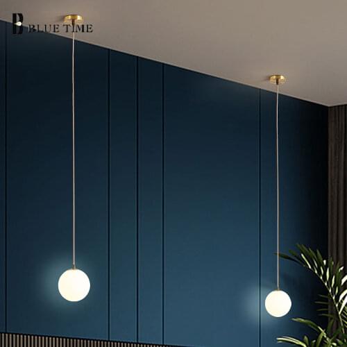 Modern Led Pendant Light Indoor Home Pendant Lamp For Living Room Bedroom Bedside Dining Room Hanging Lamp Copper Pendant Lamps
