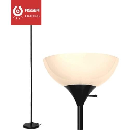 RSSER LED Corner Floor Lamp Remote Control Torchiere Floor lamps for Bedroom Standing Lamps for Living Room Bulb Include