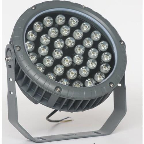 36W LED floodLight AC85-265V/DC24V IP65 Cast light DMX512 RGB Changeable LED Spotlight for Building park scenic ligthing
