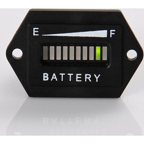 Lead Acid Storage Battery 12/ 24VLED Battery Discharge Indicator For Electric Scooter Golf Kart Golf Carts Motorcycle Boat