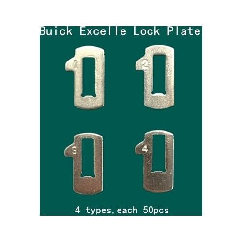 RIOOAK 200pcs/lot Car Lock Reed Locking Plate For Buick Excelle (4 Types Each 50pcs) Auto Repair Accessaries Locksmith Supplies