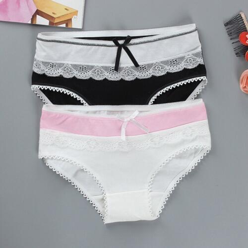 10pcs/Lot Girls Panties Lace Underwear Children Cotton Lingerie Underpants for 12-18 Y